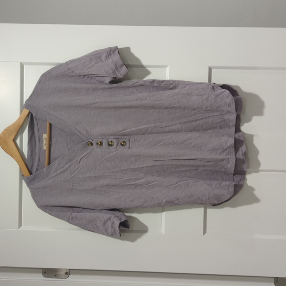 Madewell Lavender Shirt with Buttons
